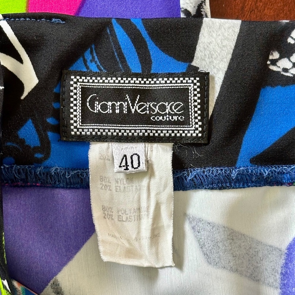 Gianni Versace Couture Vintage Vogue Print Leggings IT 40 / US 4 - Picture 12 of 16